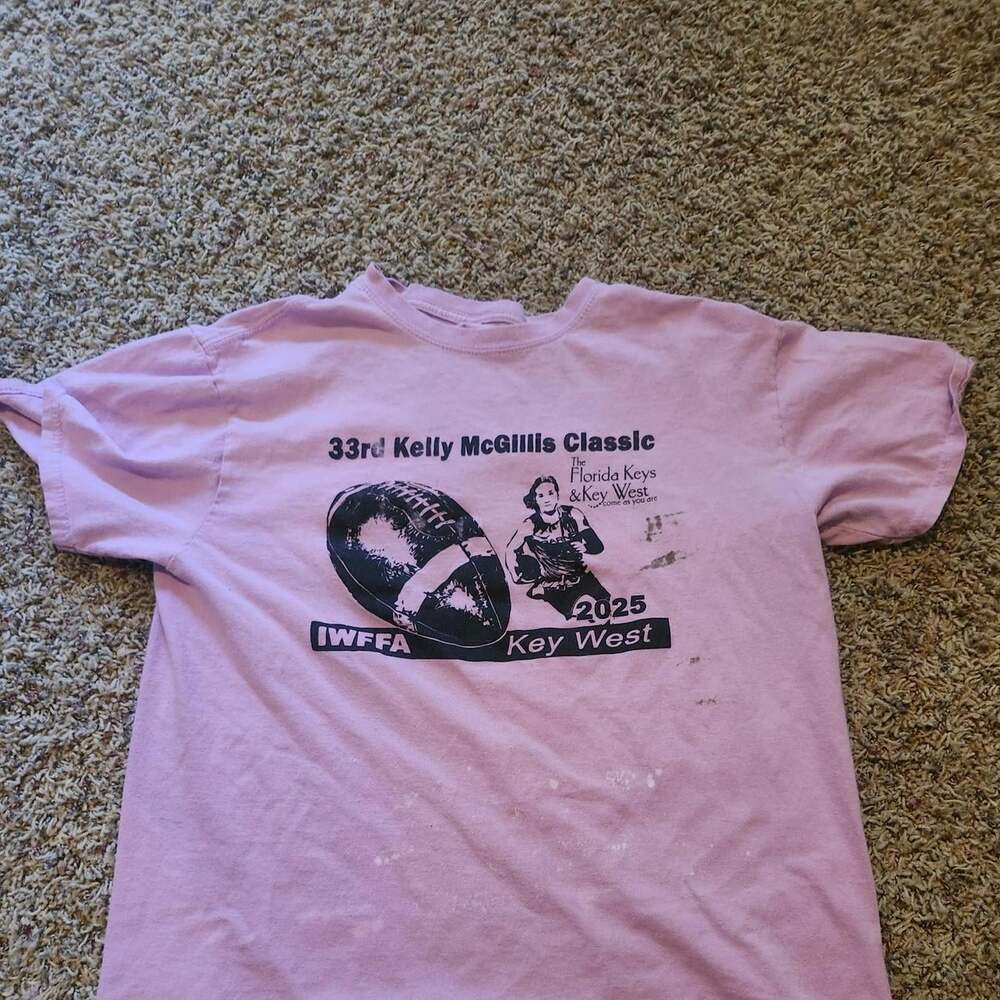 Men's Pink and Purple T-shirt